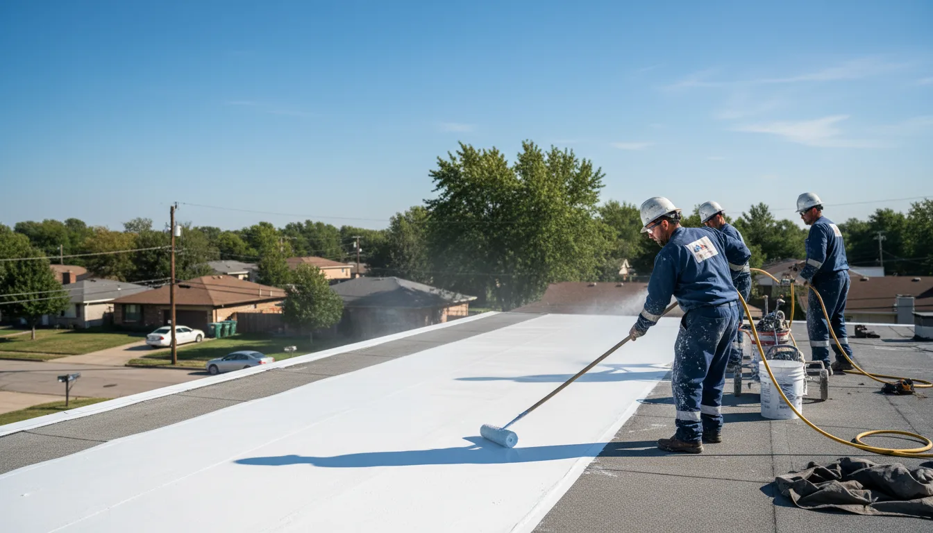 Commercial roof coating in Meta, MO near me